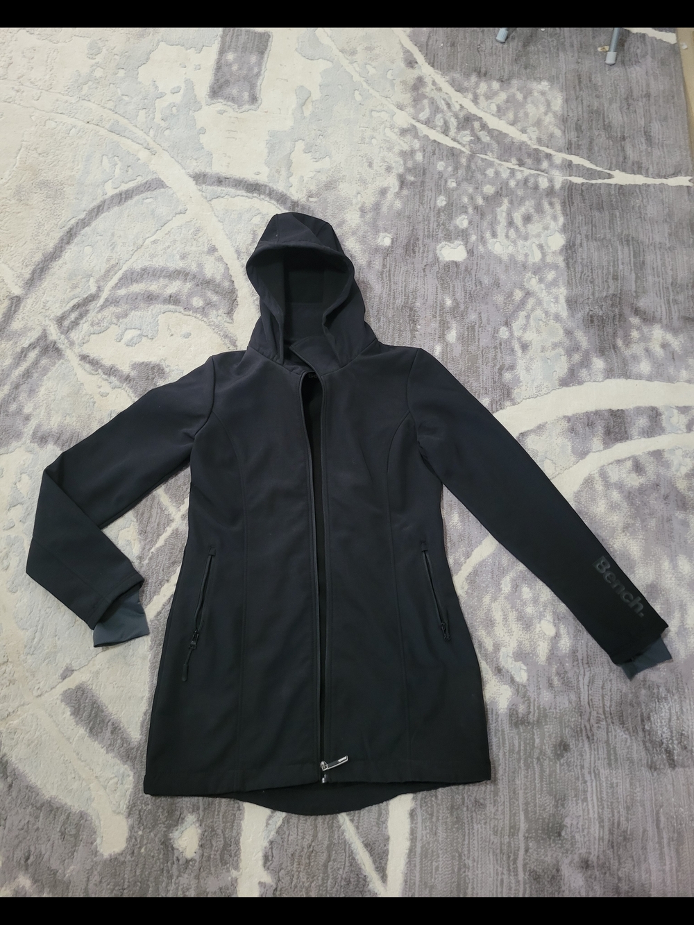 Bench Black Hooded Utility Softshell Jacket